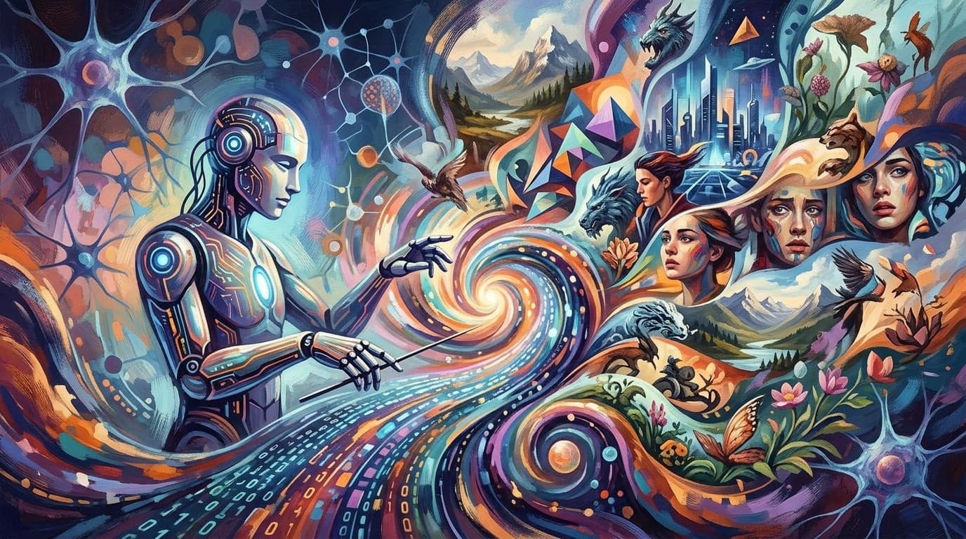 Illustration for blog section about: ai visual generation, image 1