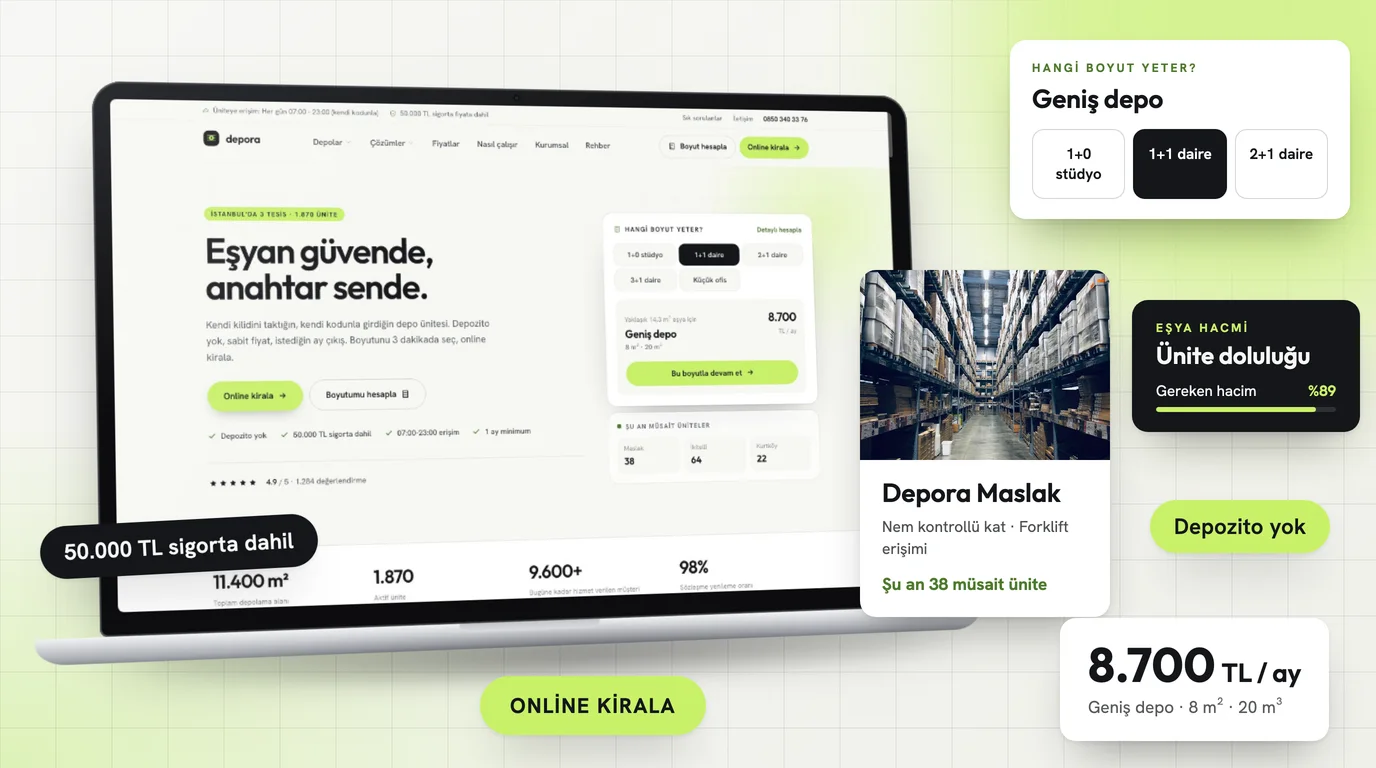 Depo Kiralama Web Sitesi