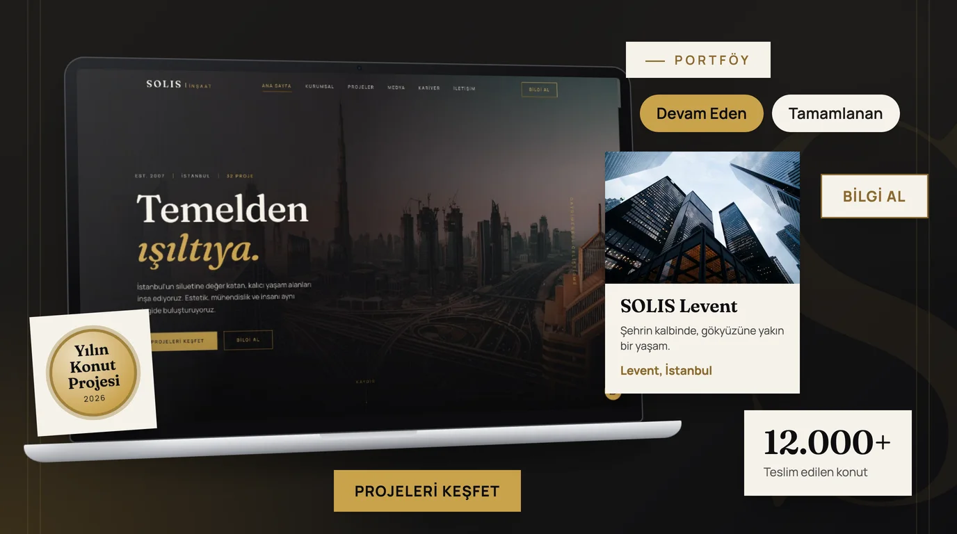 İnşaat & Gayrimenkul Web Sitesi