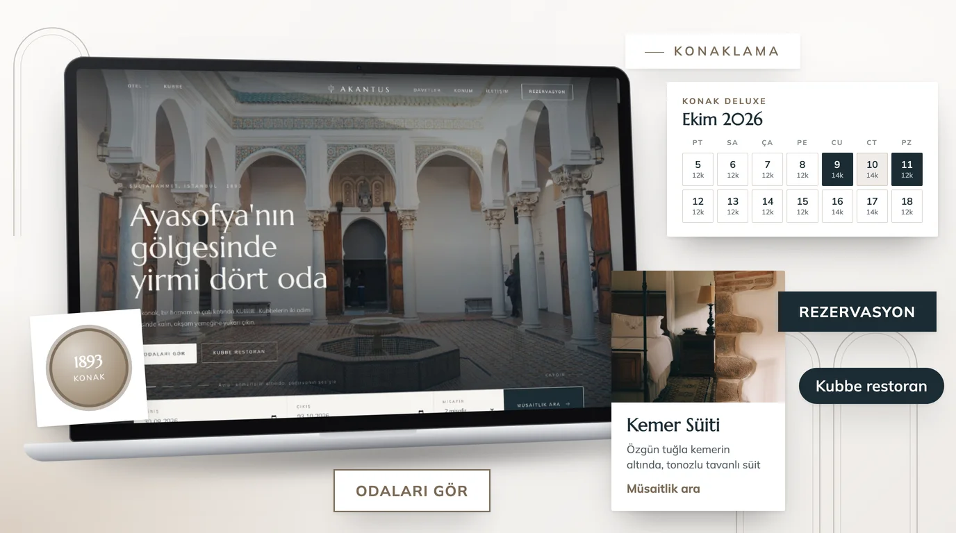 Otel ve Restoran Web Sitesi